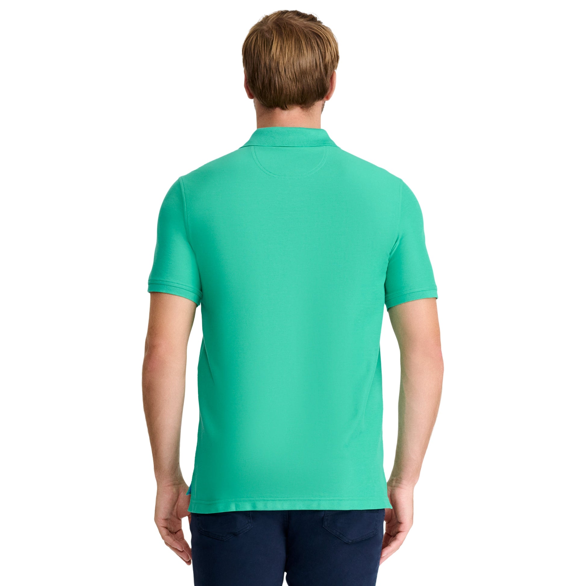 Izod ADVANTAGE PERFORMANCE SHORT-SLEEVE POLO SHIRT SIMPLY GREEN