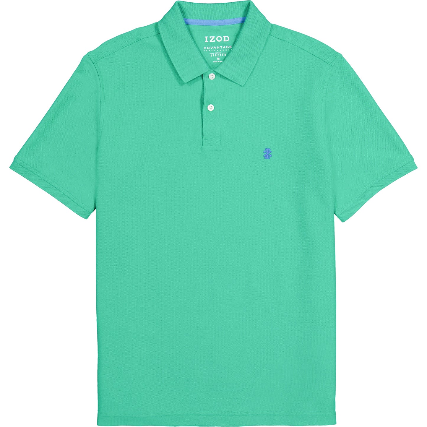 Izod ADVANTAGE PERFORMANCE SHORT-SLEEVE POLO SHIRT SIMPLY GREEN