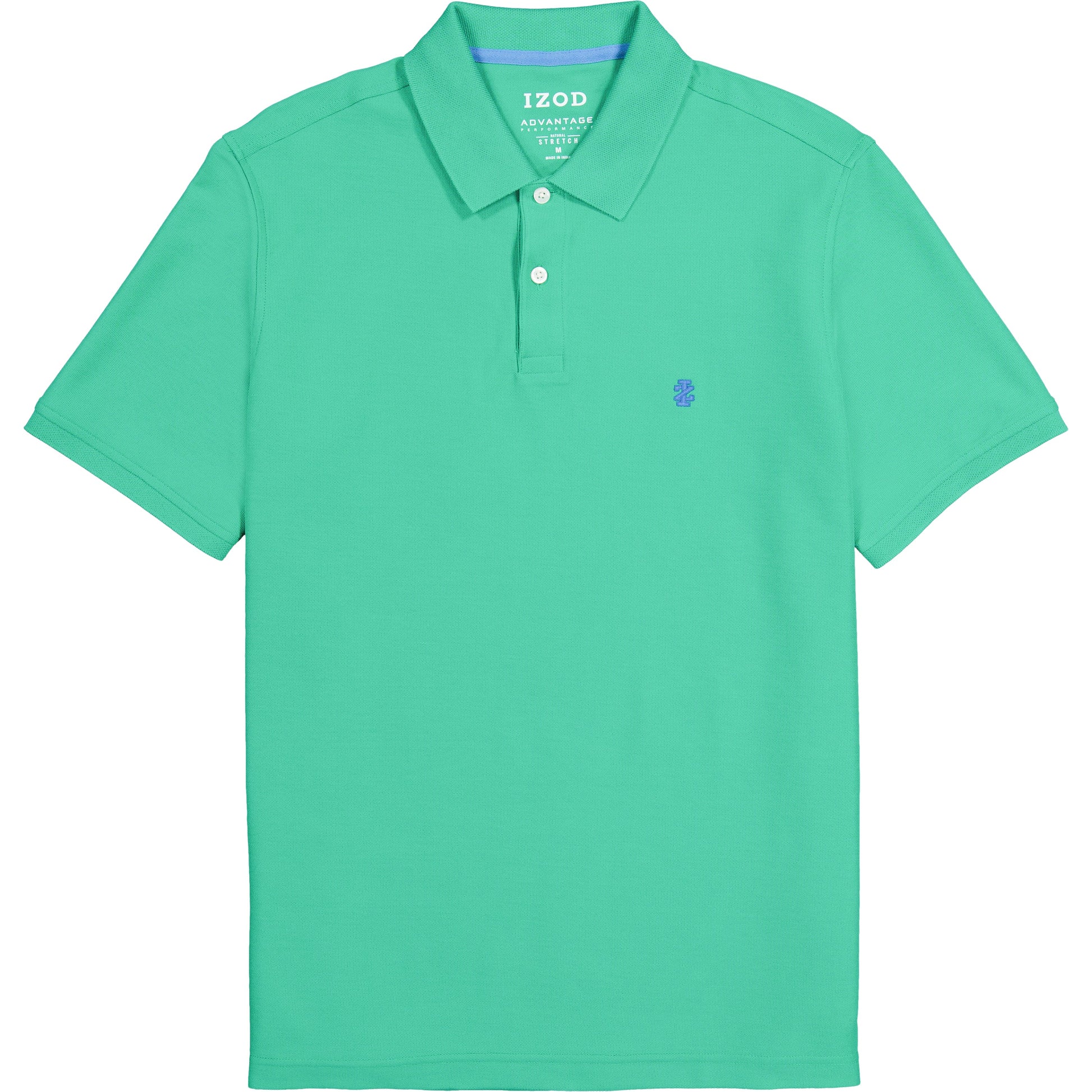 Izod ADVANTAGE PERFORMANCE SHORT-SLEEVE POLO SHIRT SIMPLY GREEN