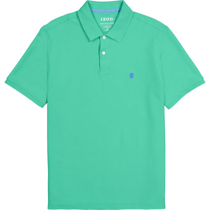 Izod ADVANTAGE PERFORMANCE SHORT-SLEEVE POLO SHIRT SIMPLY GREEN