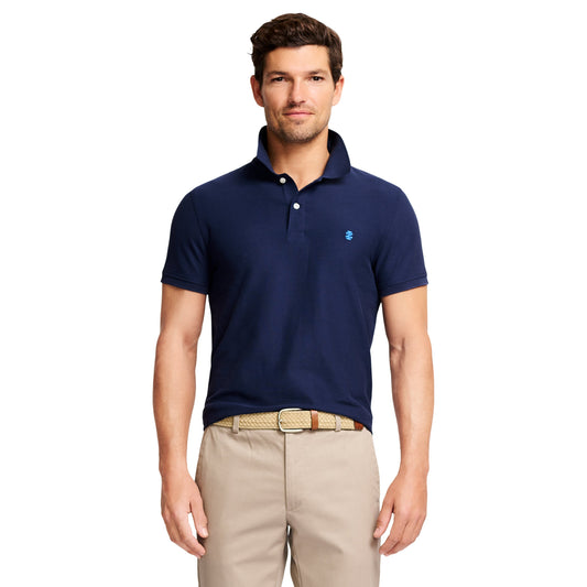 Izod ADVANTAGE PERFORMANCE SHORT-SLEEVE SLIM-FIT POLO SHIRT PEACOAT