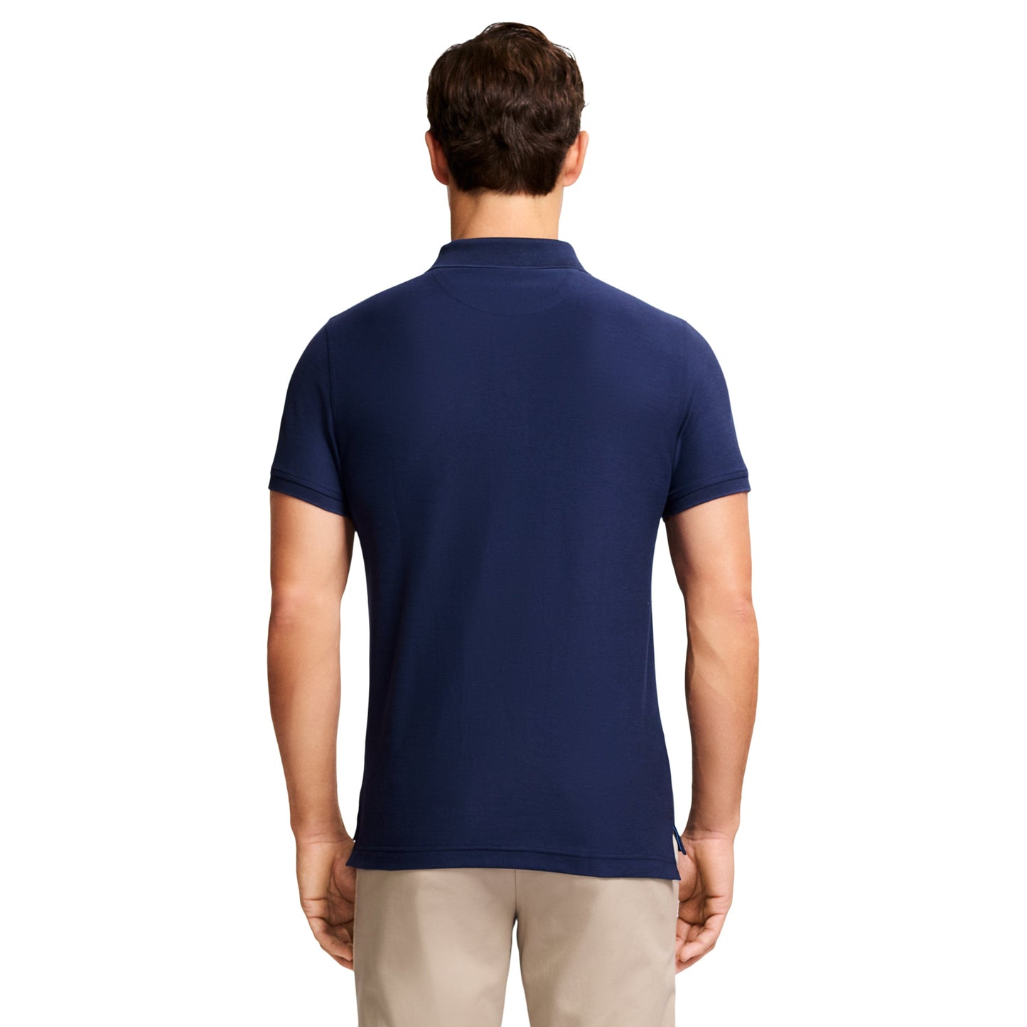 Izod ADVANTAGE PERFORMANCE SHORT-SLEEVE SLIM-FIT POLO SHIRT PEACOAT