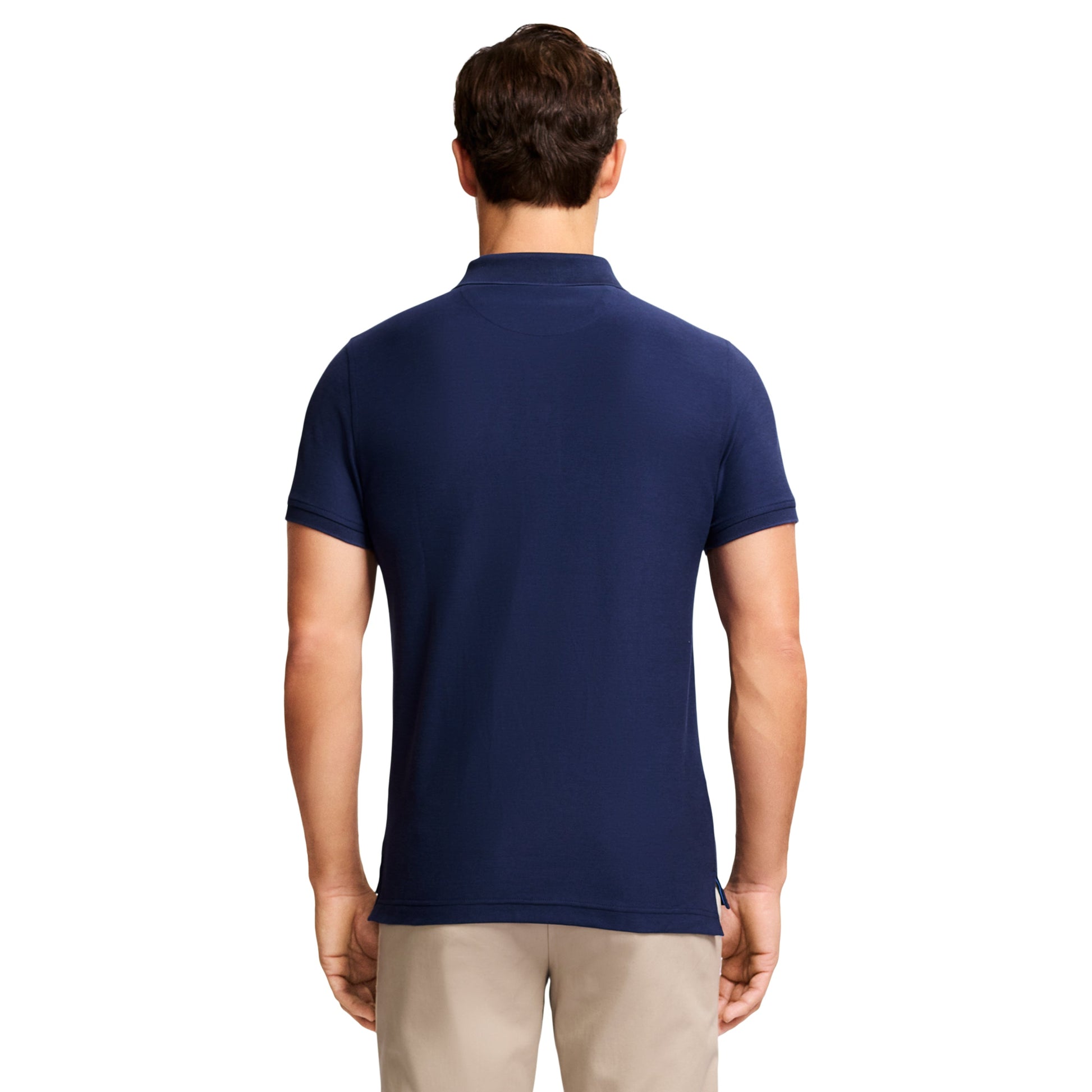 Izod ADVANTAGE PERFORMANCE SHORT-SLEEVE SLIM-FIT POLO SHIRT PEACOAT
