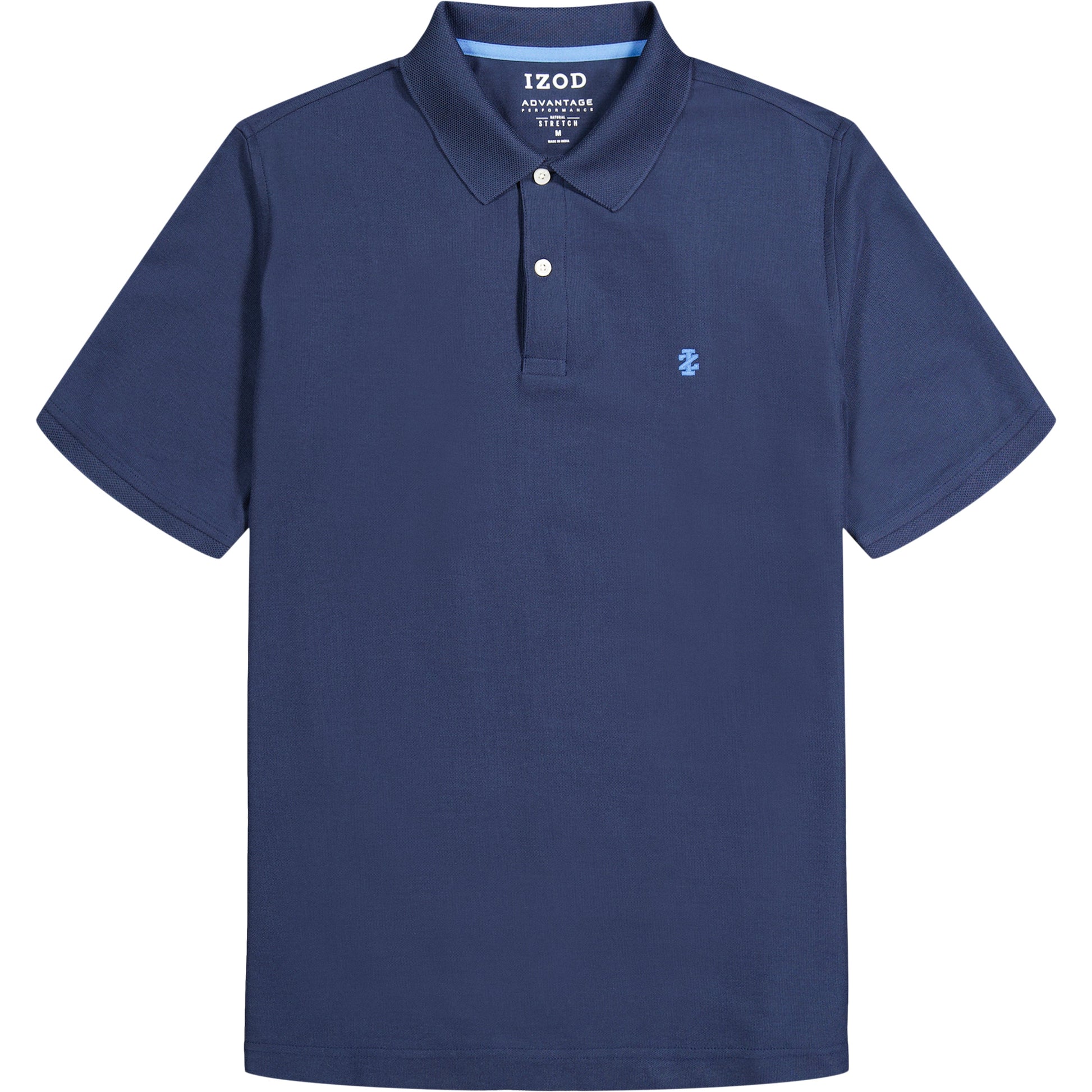 Izod ADVANTAGE PERFORMANCE SHORT-SLEEVE SLIM-FIT POLO SHIRT PEACOAT