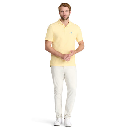 Izod ADVANTAGE PERFORMANCE SHORT-SLEEVE POLO SHIRT LEMON