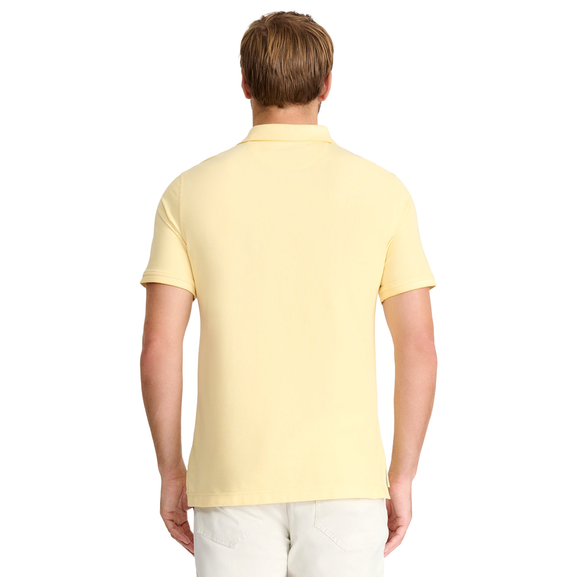 Izod ADVANTAGE PERFORMANCE SHORT-SLEEVE POLO SHIRT LEMON