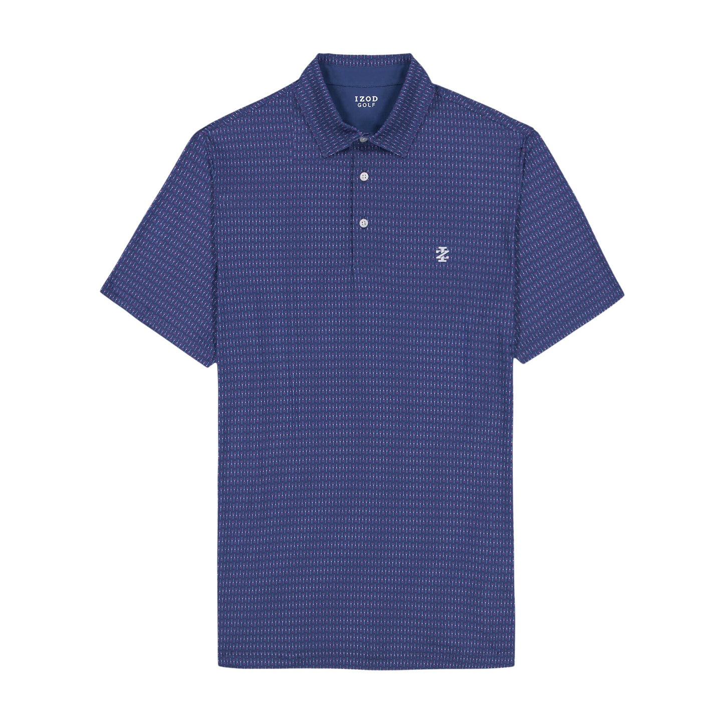 Izod Golf Swingflex Elite Printed Polo - Medieval Blue