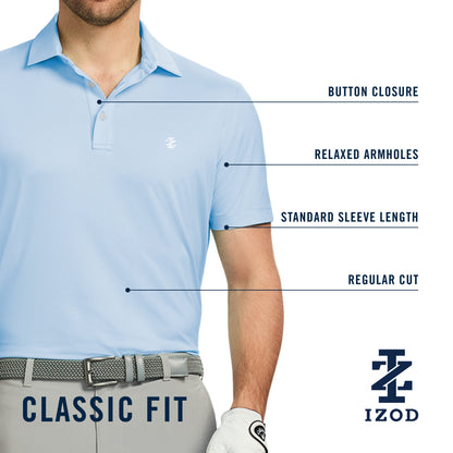 Izod Golf Swingflex Elite Mesh Polo - Trekking Green