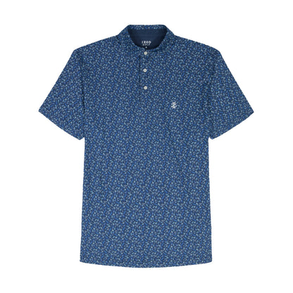 Izod Golf Swingflex Elite Printed Polo - Navy Blazer