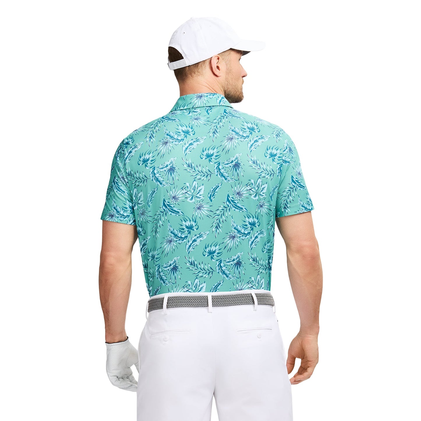 Izod Golf Swingflex Elite Printed Polo - Beryl Green