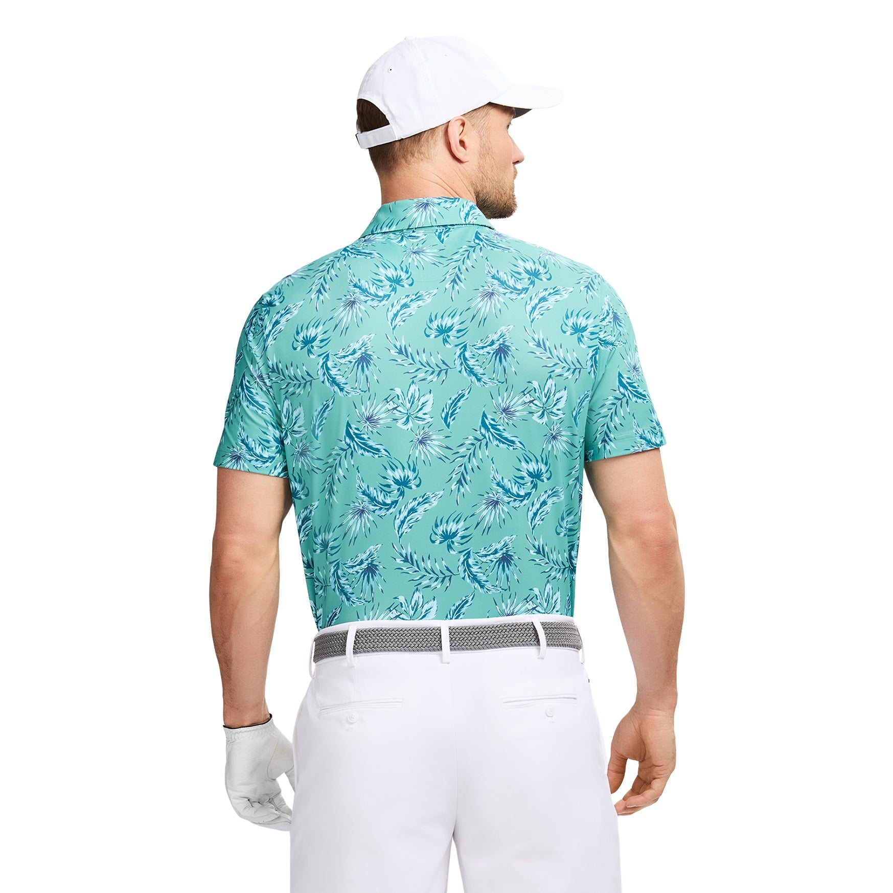 Izod Golf Swingflex Elite Printed Polo - Beryl Green