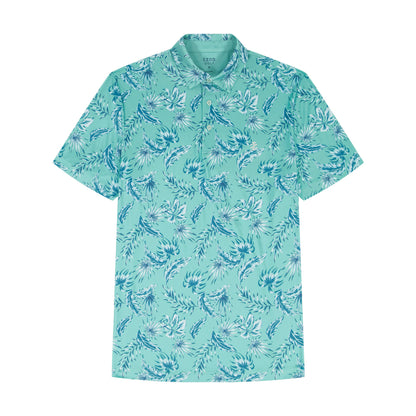 Izod Golf Swingflex Elite Printed Polo - Beryl Green