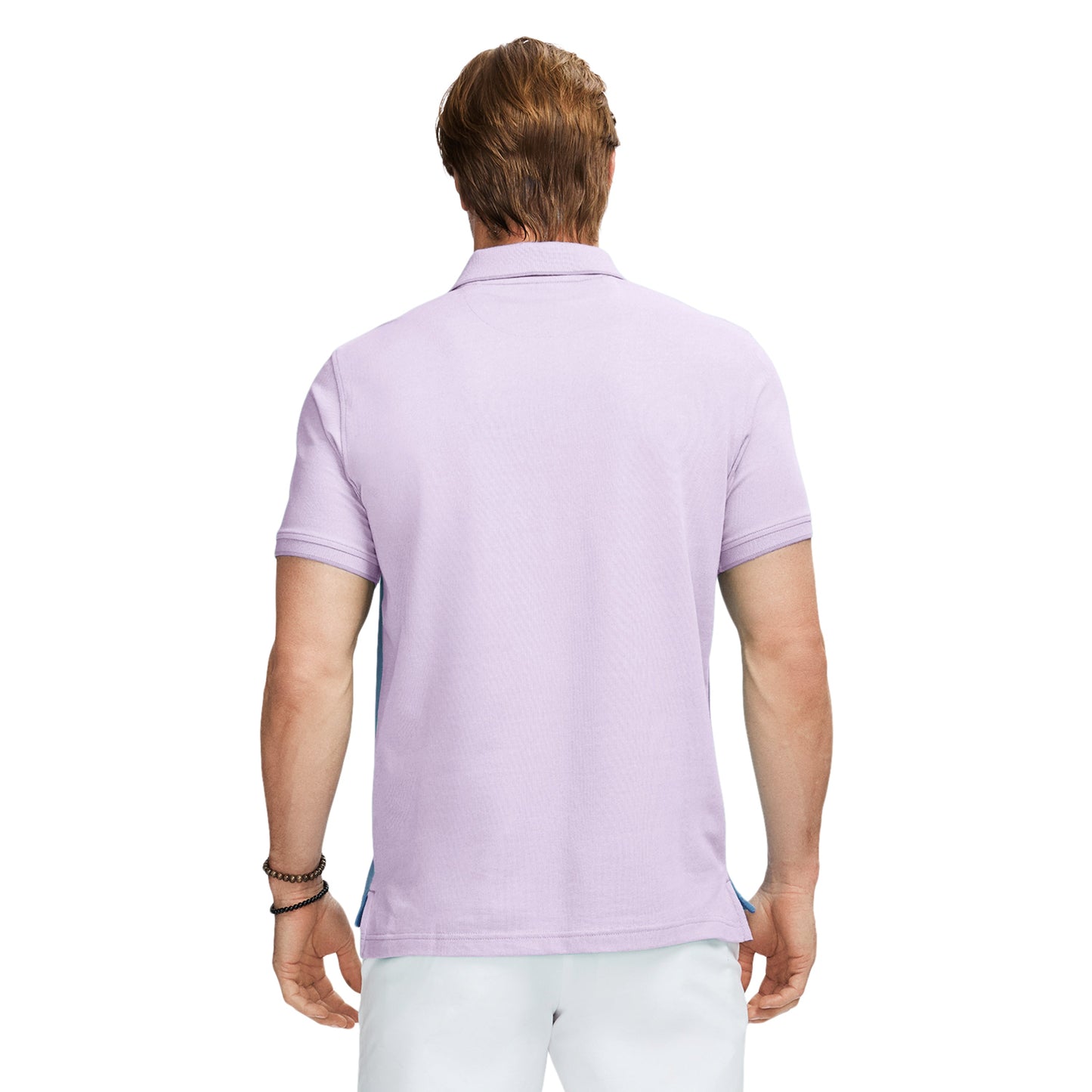 Izod Advantage Performance Short Sleeve Stripe Polo Shirt - Viola