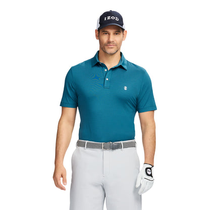 Izod Golf Swingflex Elite Mesh Polo - Blue Coral