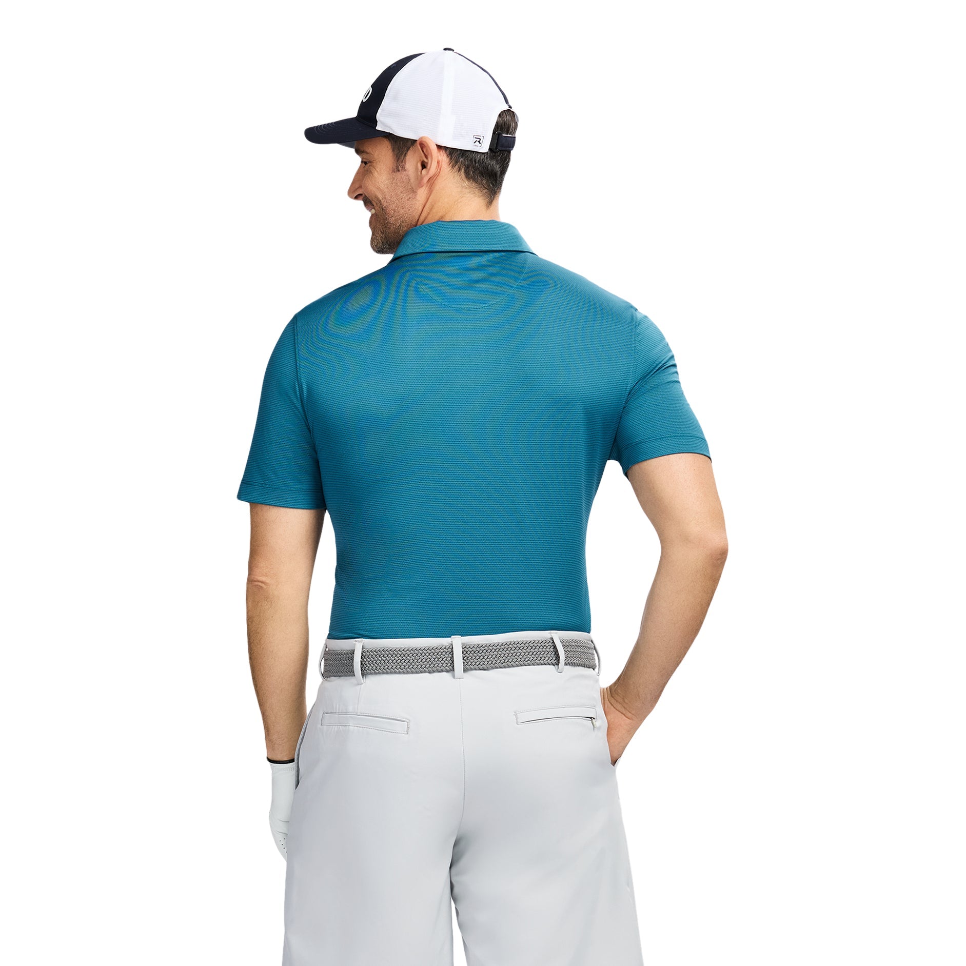 Izod Golf Swingflex Elite Mesh Polo - Blue Coral