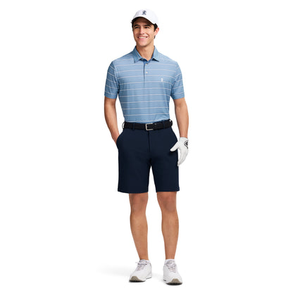 Izod Golf Swingflex Elite Stripe Polo - Moonlight Blue