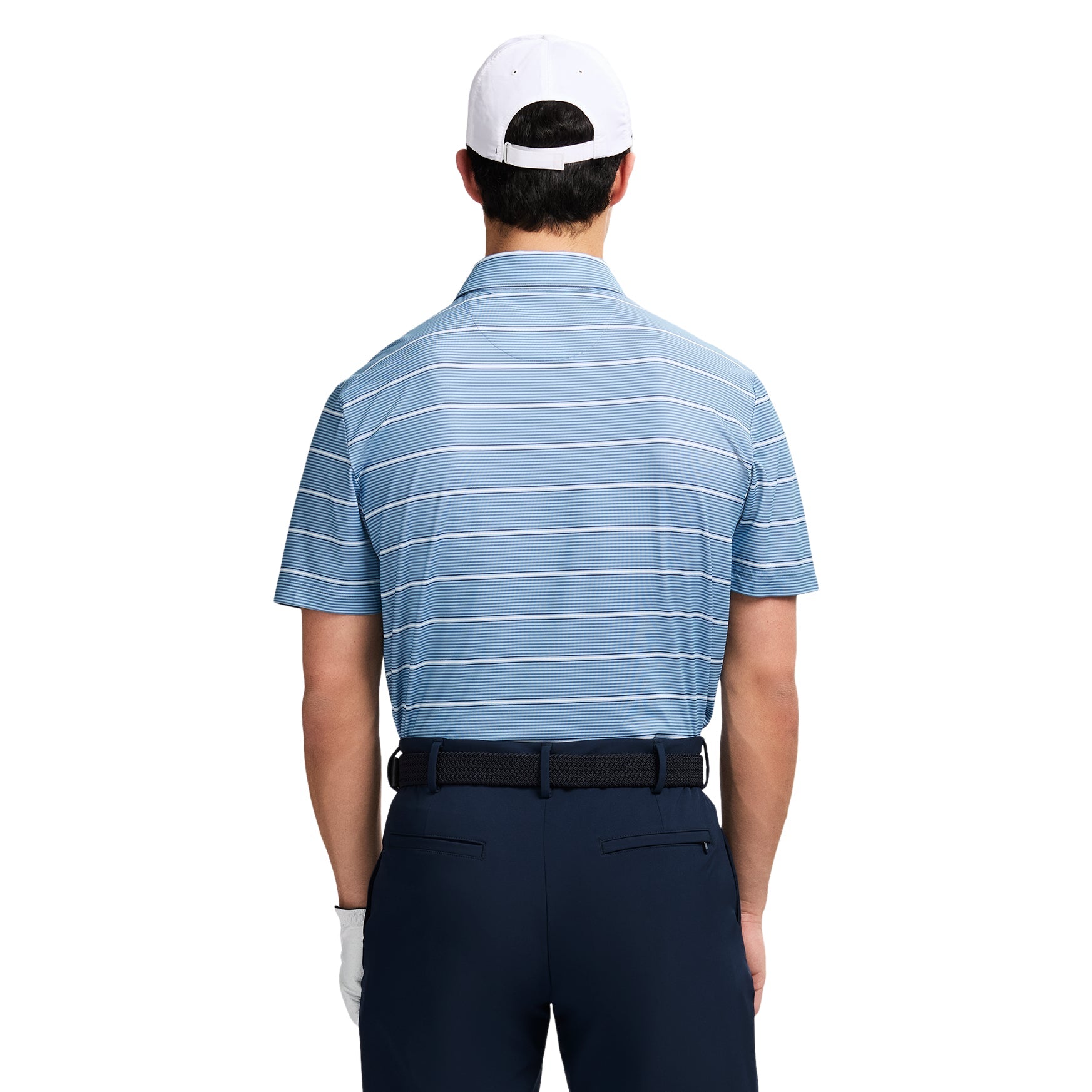 Izod Golf Swingflex Elite Stripe Polo - Moonlight Blue