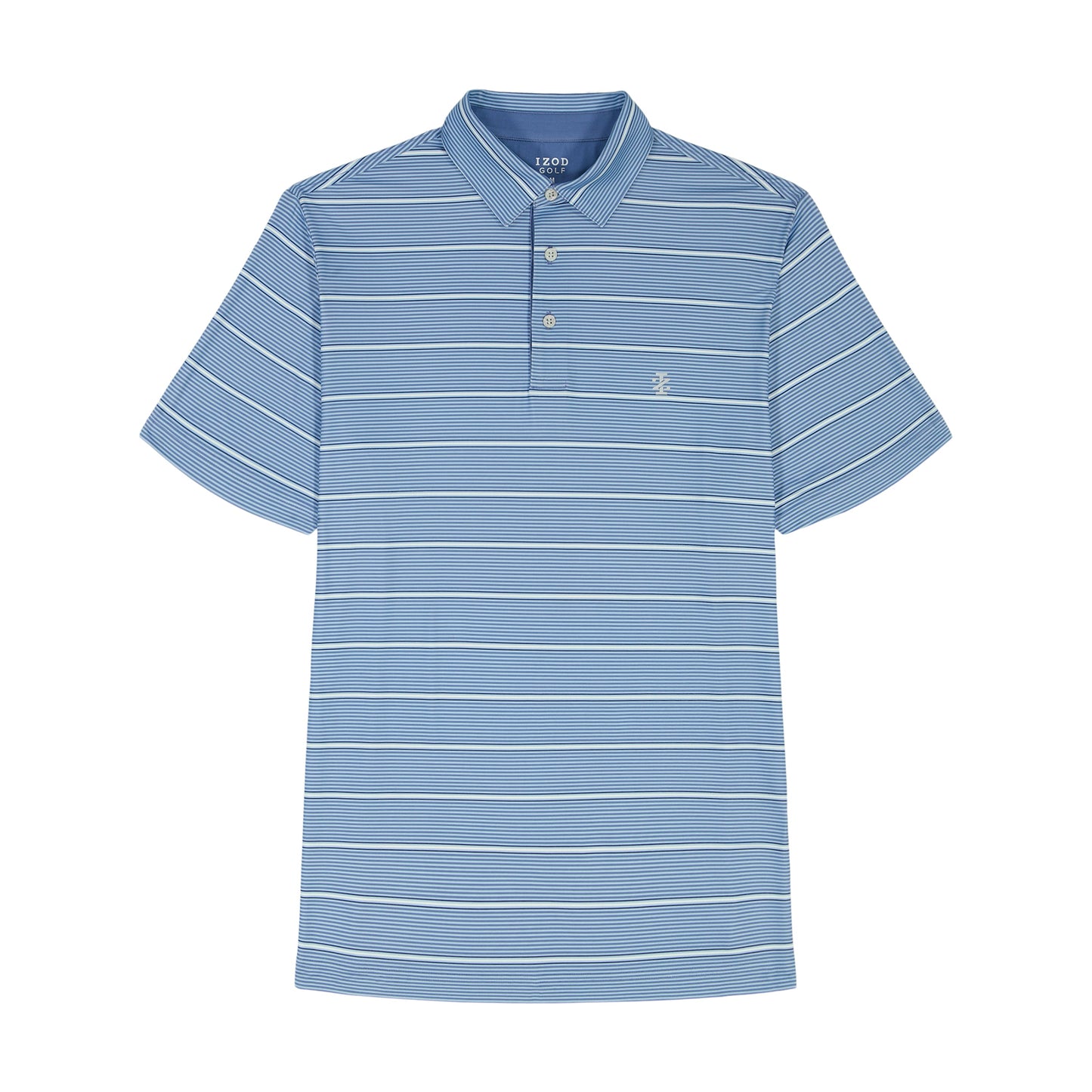 Izod Golf Swingflex Elite Stripe Polo - Moonlight Blue