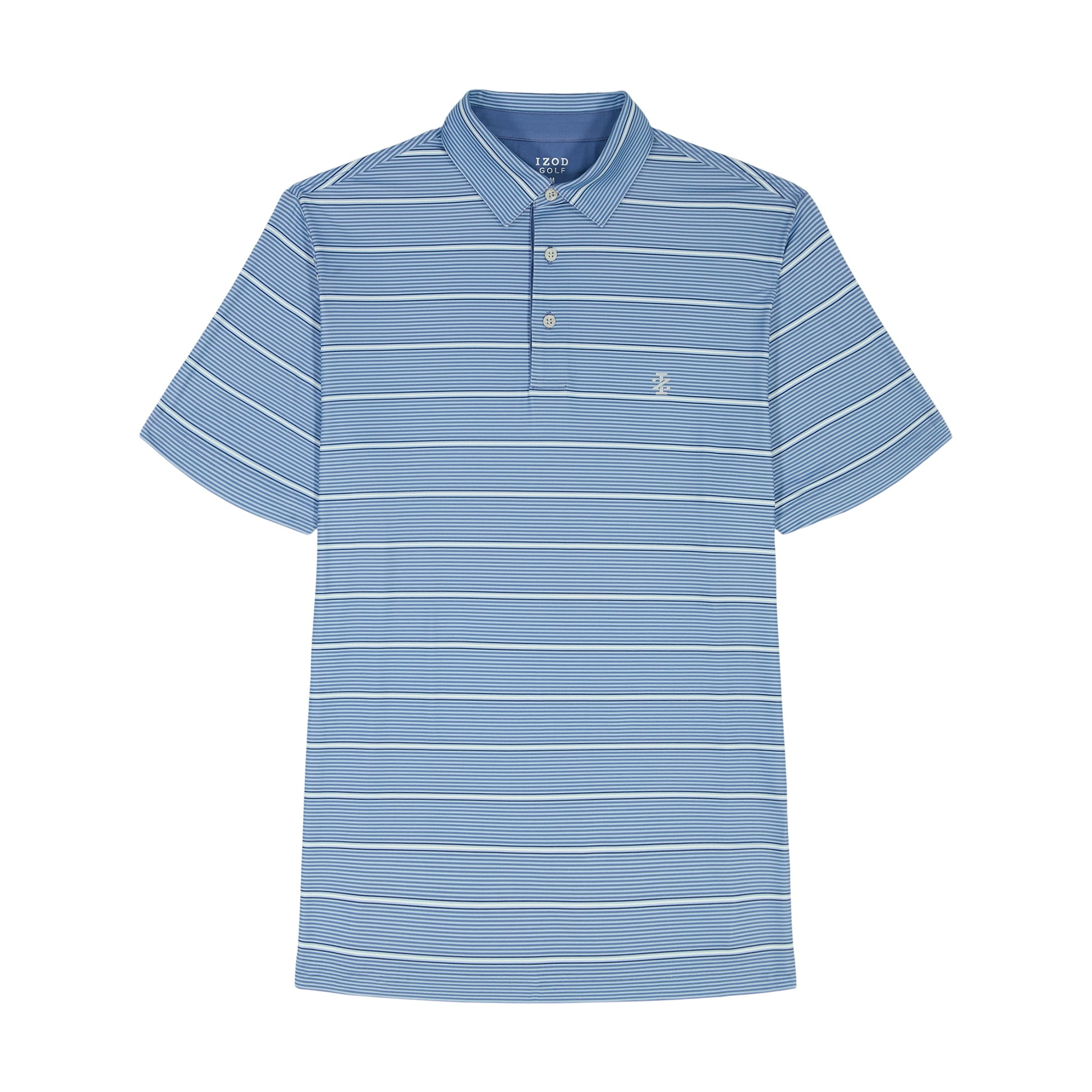 Izod Golf Swingflex Elite Stripe Polo - Moonlight Blue