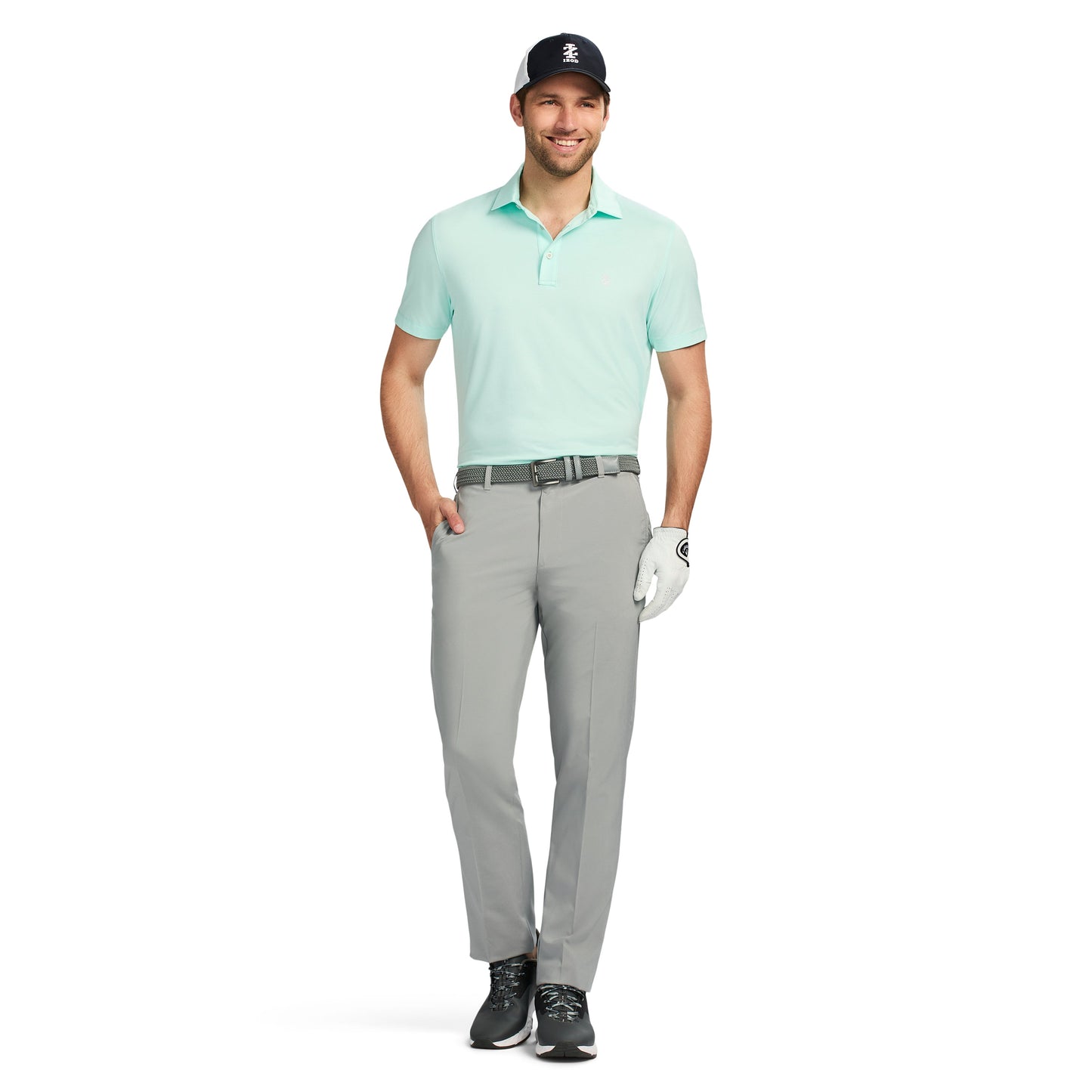 Izod SWINGFLEX PERFORMANCE MESH POLO - LIMPET SHELL