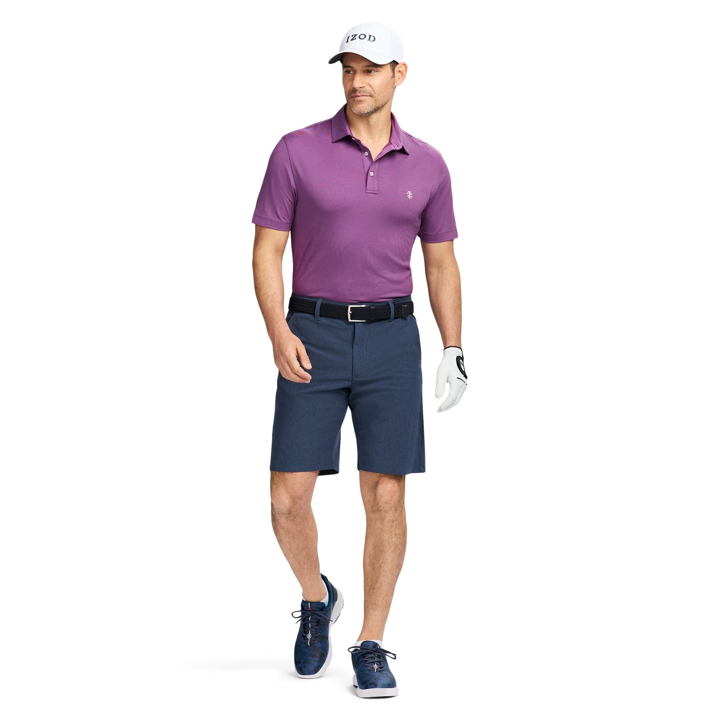 Izod Golf Swingflex Elite Mesh Polo - Sunset Purple
