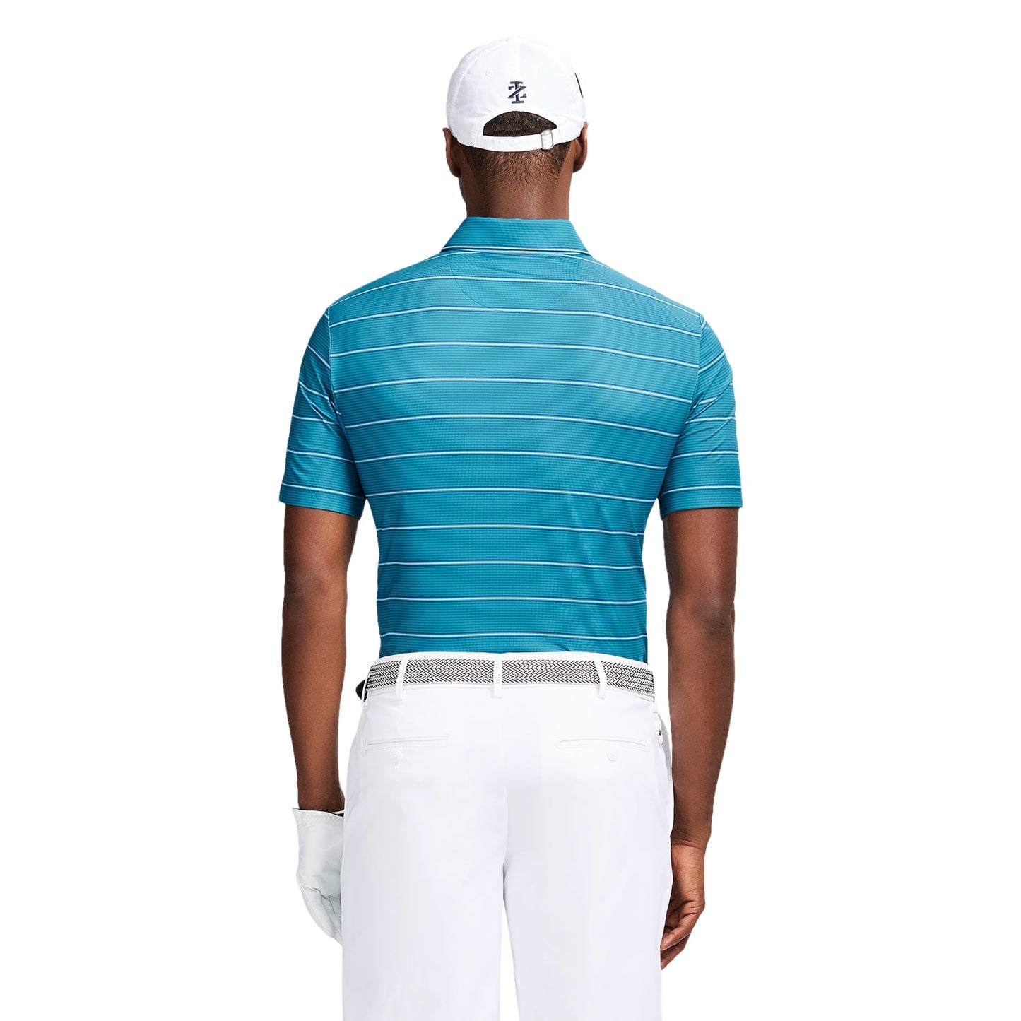 Izod Golf Swingflex Elite Stripe Polo - Blue Coral