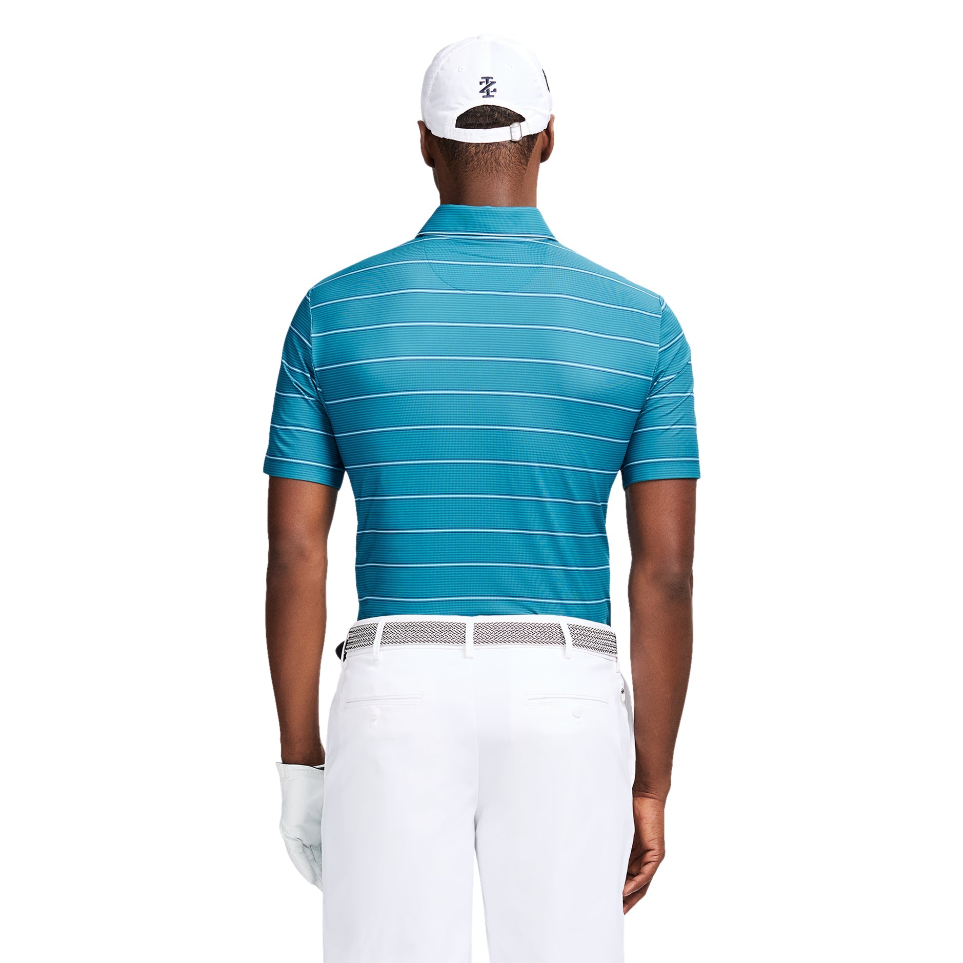 Izod Golf Swingflex Elite Stripe Polo - Blue Coral