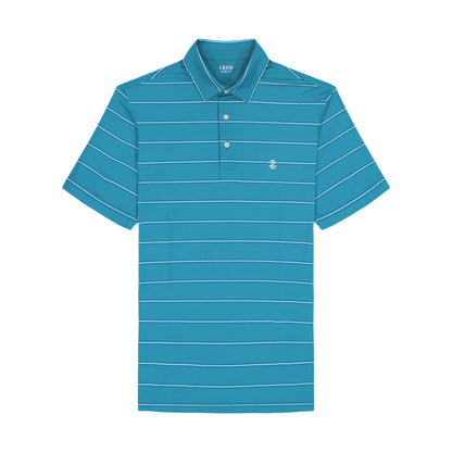 Izod Golf Swingflex Elite Stripe Polo - Blue Coral