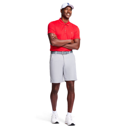 Izod Performance Golf Grid Stretch Polo - Polish Red