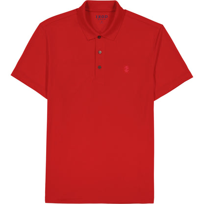 Izod Performance Golf Grid Stretch Polo - Polish Red