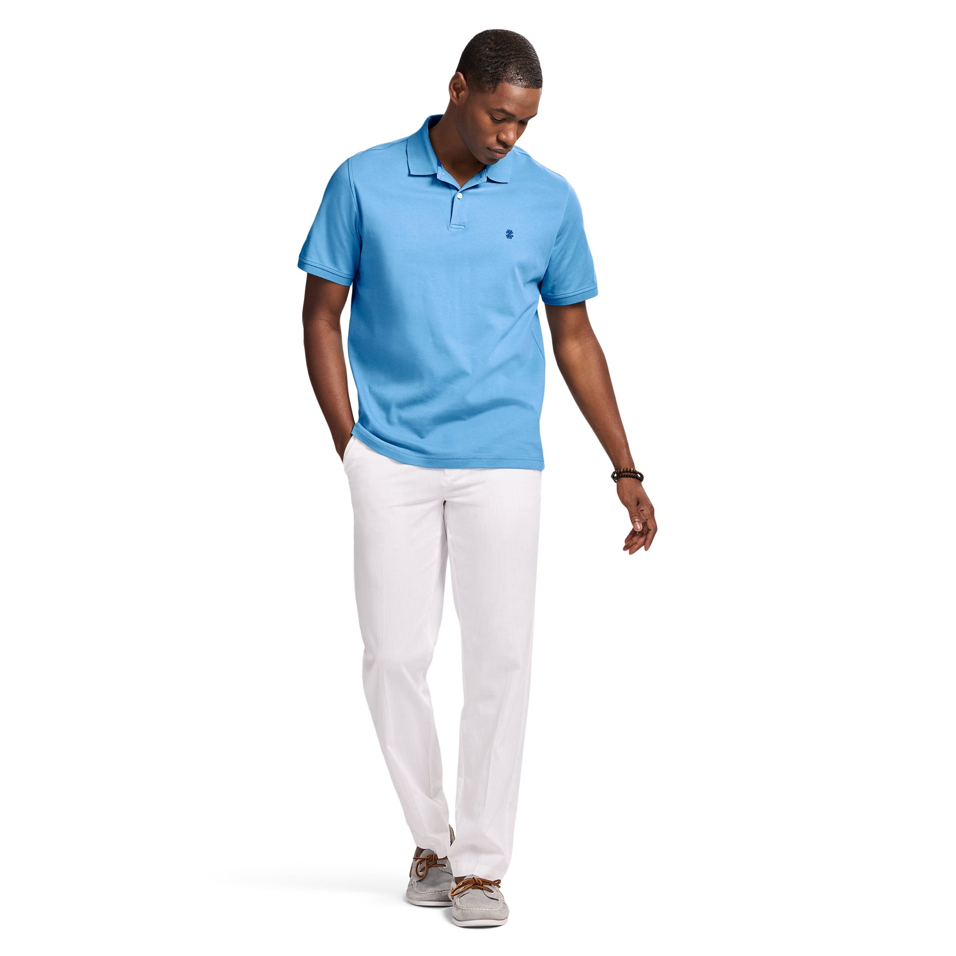 Izod Short Sleeve Interock Polo - Regatta