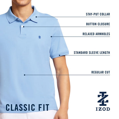 Izod Short Sleeve Interock Polo - Regatta