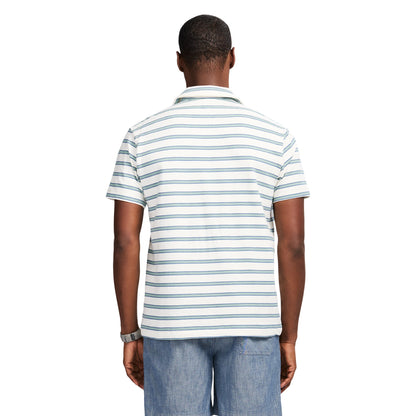 Izod Johnny Collar Textured Knit Polo - Egret