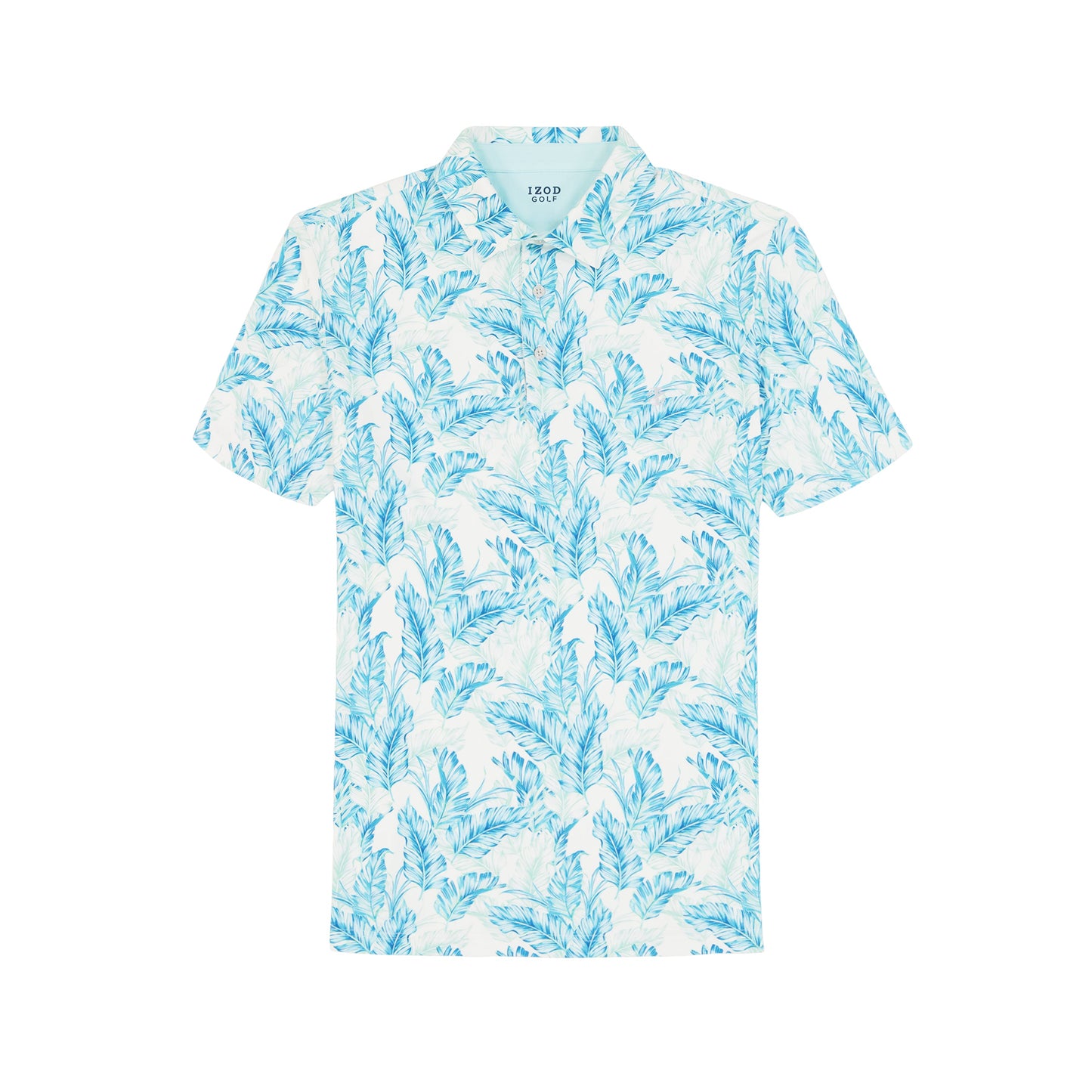 Izod Swingflex Elite Short Sleeve Printed Golf Polo - Limpet Shell