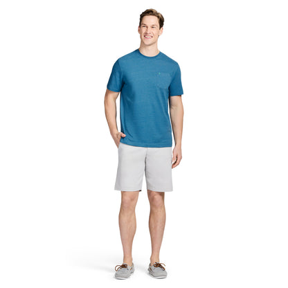 Izod SALTWATER SOFT WASH POCKET CREW - BLUE SAPPHIRE