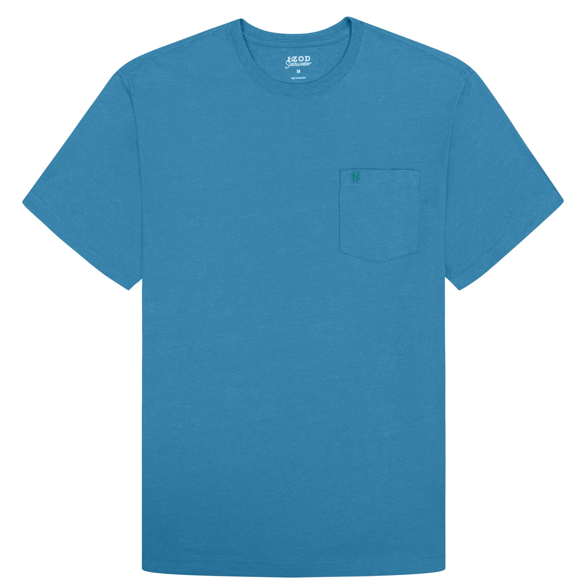 Izod SALTWATER SOFT WASH POCKET CREW - BLUE SAPPHIRE