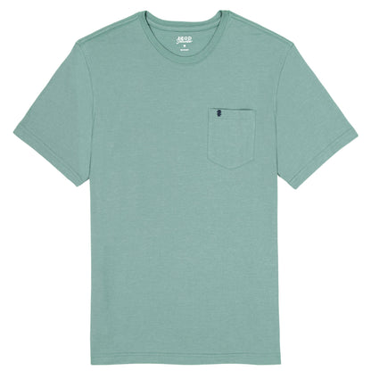Izod SALTWATER SOFT WASH POCKET CREW - BERYL GREEN