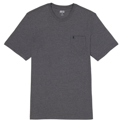 Izod SALTWATER SOFT WASH POCKET CREW - CARBON HTHR