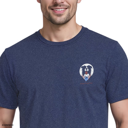 Izod SALTWATER SHORT SLEEVE GRAPHIC TEE - MEDIEVAL BLUE