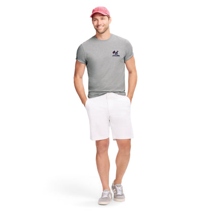 Izod SALTWATER SHORT SLEEVE GRAPHIC TEE - LT GREY HTHR