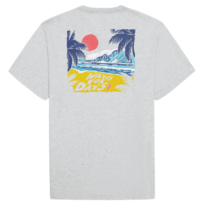 Izod SALTWATER SHORT SLEEVE GRAPHIC TEE - HARBOR MIST