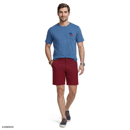 Izod SALTWATER SHORT SLEEVE GRAPHIC TEE - REGATTA