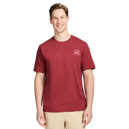 Izod SALTWATER SHORT SLEEVE GRAPHIC TEE - SUNDRIED TOMATO