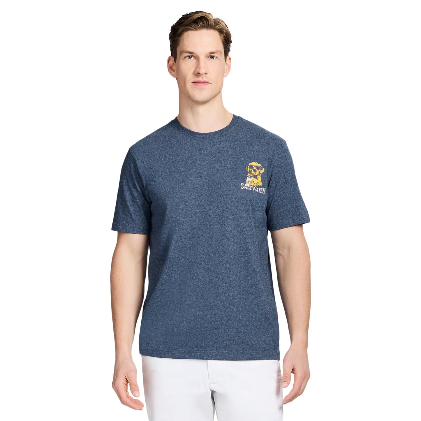 Izod SALTWATER SHORT SLEEVE GRAPHIC TEE - SARGASSO SEA