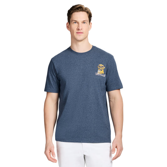 Izod SALTWATER SHORT SLEEVE GRAPHIC TEE - SARGASSO SEA