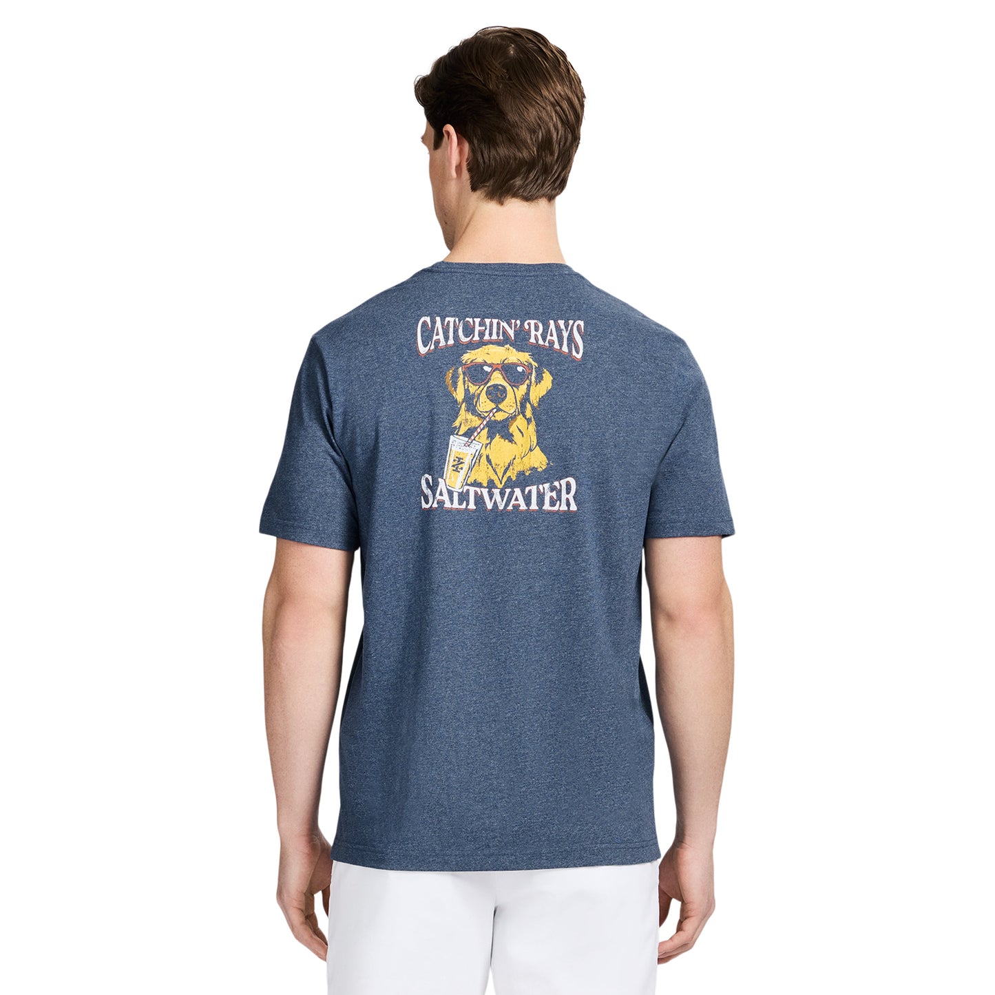 Izod SALTWATER SHORT SLEEVE GRAPHIC TEE - SARGASSO SEA