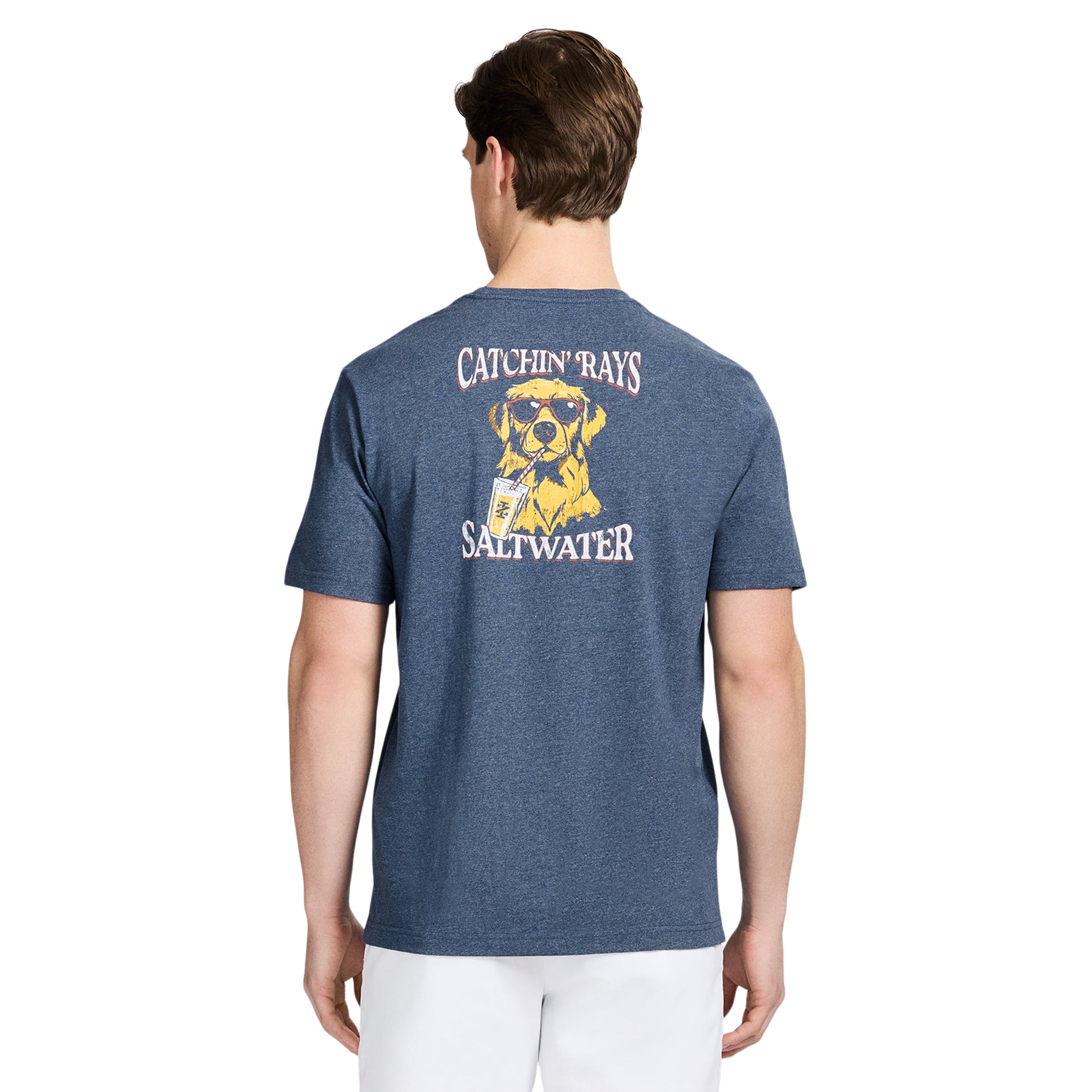 Izod SALTWATER SHORT SLEEVE GRAPHIC TEE - SARGASSO SEA