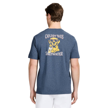Izod SALTWATER SHORT SLEEVE GRAPHIC TEE - SARGASSO SEA