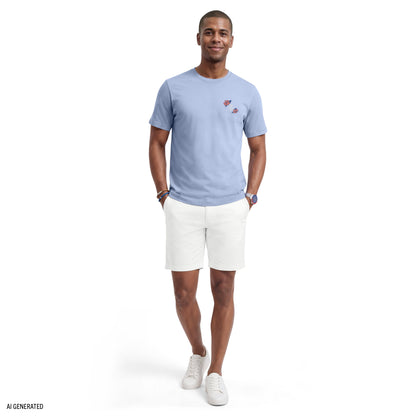 Izod SALTWATER SHORT SLEEVE GRAPHIC TEE - NANTUCKET BREEZE