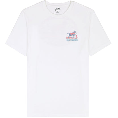 Izod SALTWATER S/S GRAPHIC TEE - BRIGHT WHITE